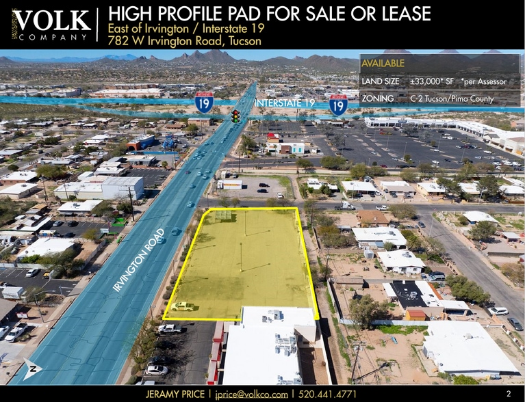 782 W Irvington Rd, Tucson, AZ for lease - Aerial - Image 2 of 17