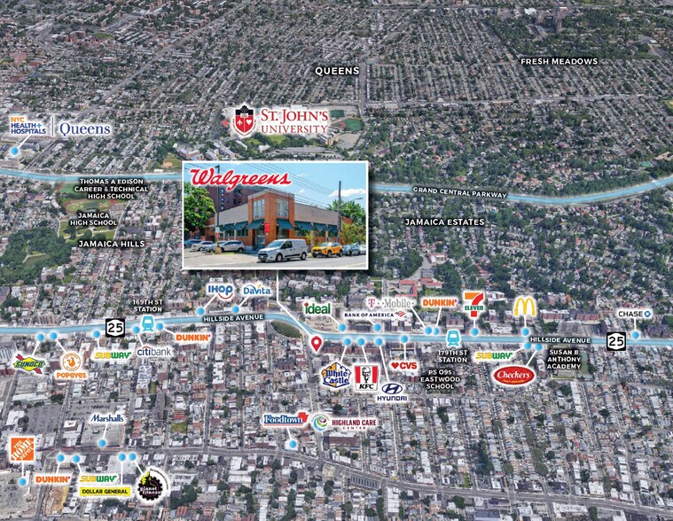 17506 Hillside Ave, Jamaica, NY for sale - Aerial - Image 1 of 1