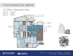 1753 Pinnacle Dr, McLean, VA for lease Floor Plan- Image 1 of 1