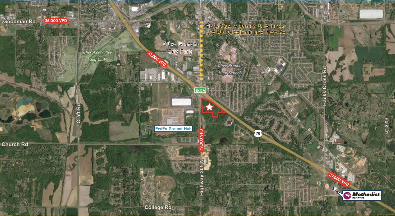 Highway 305, Olive Branch, MS for sale Primary Photo- Image 1 of 1