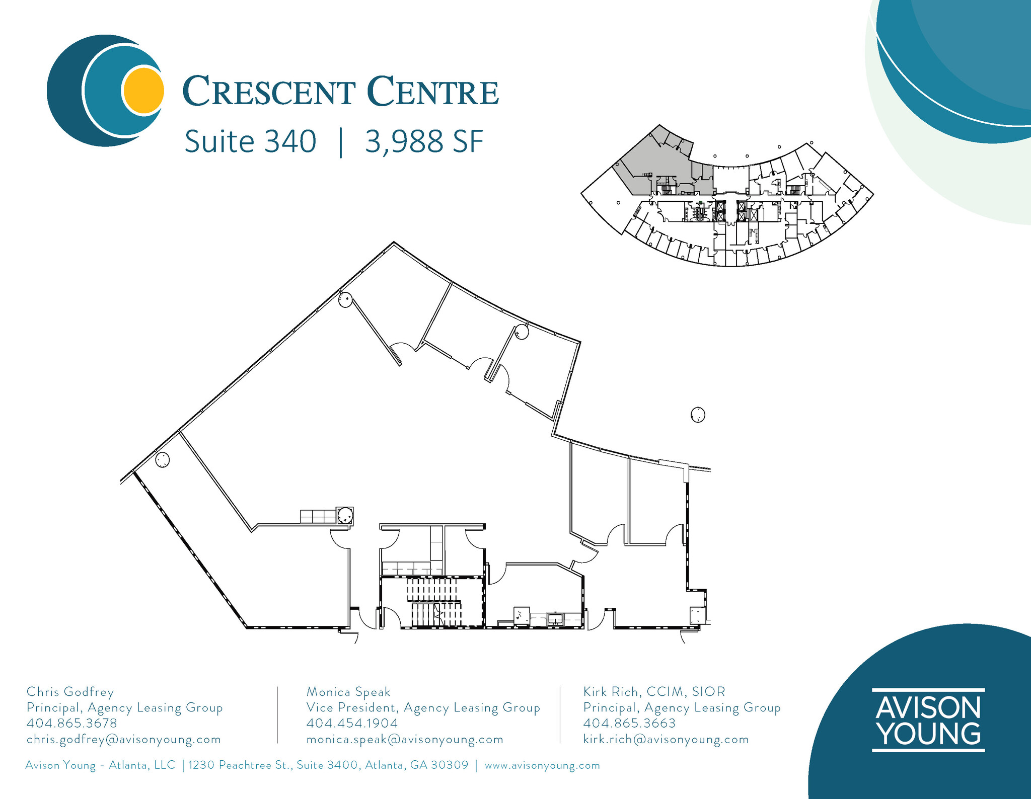 100 Crescent Center Pky, Tucker, GA for lease Floor Plan- Image 1 of 1