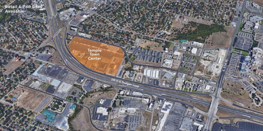 2220 SW H K Dodgen Loop, Temple, TX for sale Aerial- Image 1 of 1