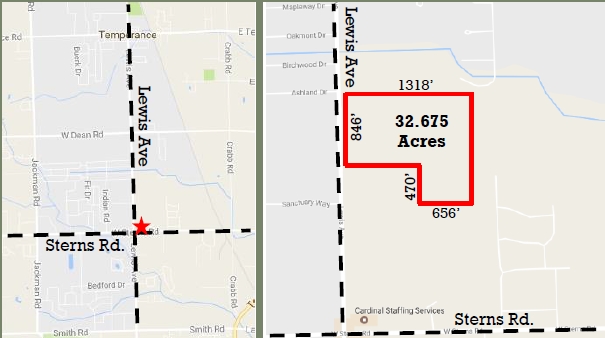 Lewis Ave, Temperance, MI for sale - Plat Map - Image 1 of 1