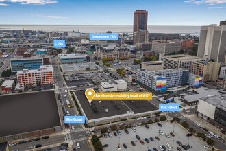 101 Oak St, Buffalo, NY - aerial  map view