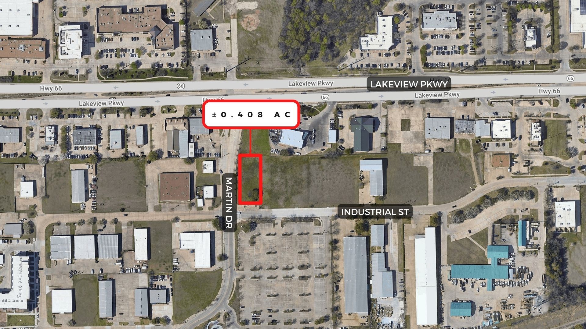 4101 Industrial St, Rowlett, TX for sale Aerial- Image 1 of 3