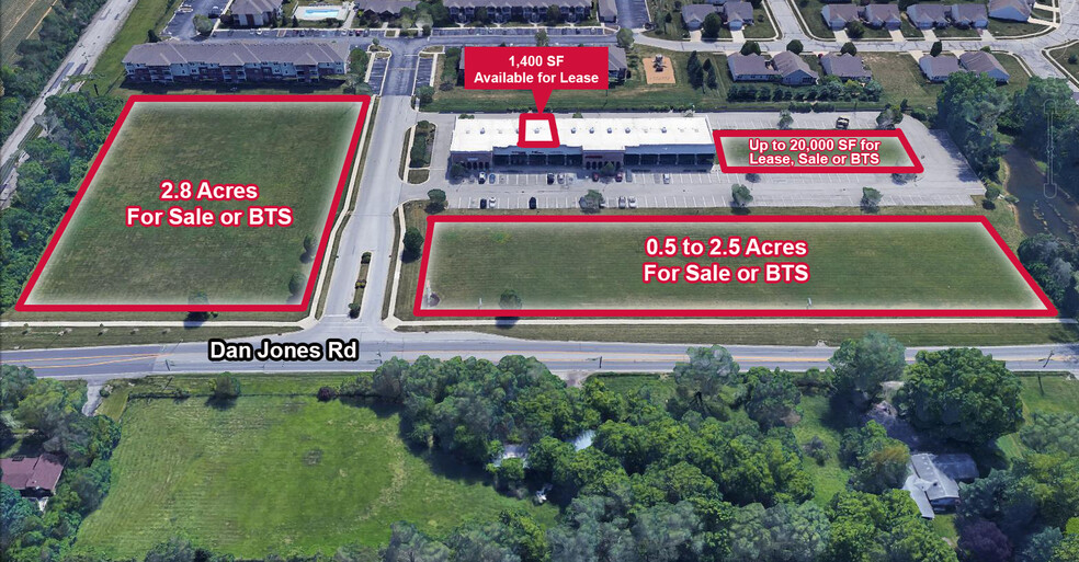 581 S Dan Jones Rd, Avon, IN for lease - Aerial - Image 2 of 2