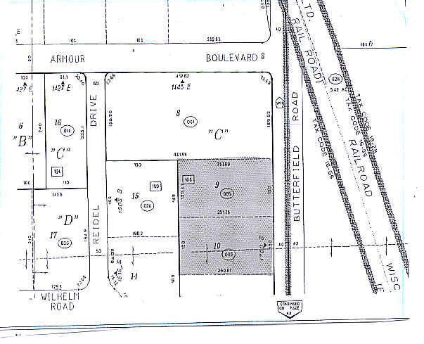 1700-1710 S Butterfield Rd, Mundelein, IL for lease - Plat Map - Image 2 of 8