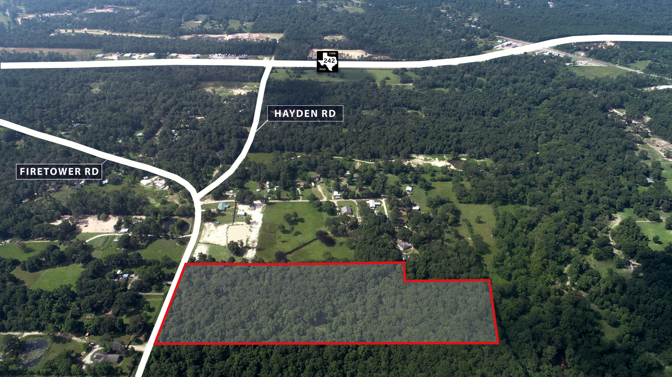 Firetower Rd, Conroe, TX for sale Aerial- Image 1 of 4