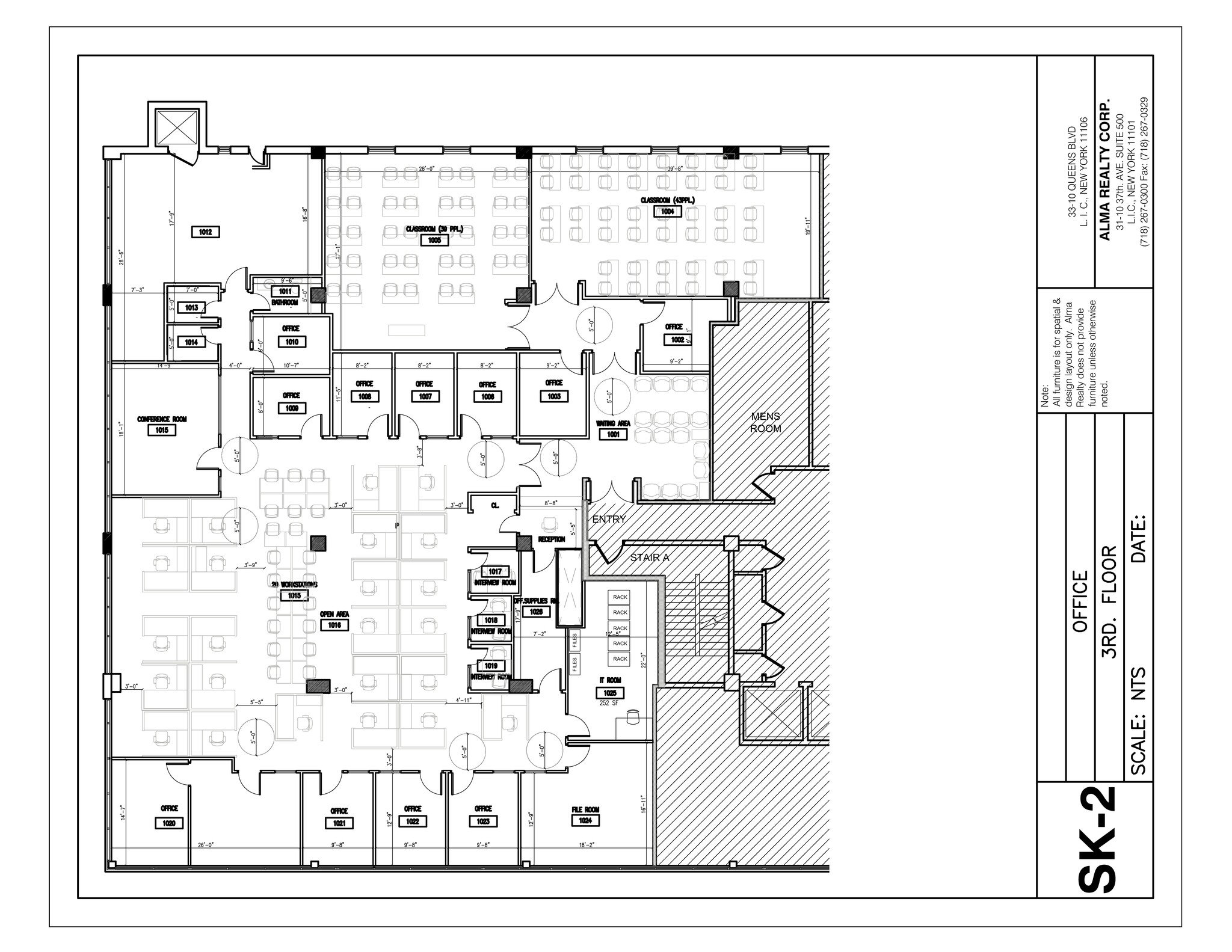 33-10 Queens Blvd, Long Island City, NY for lease Floor Plan- Image 1 of 9