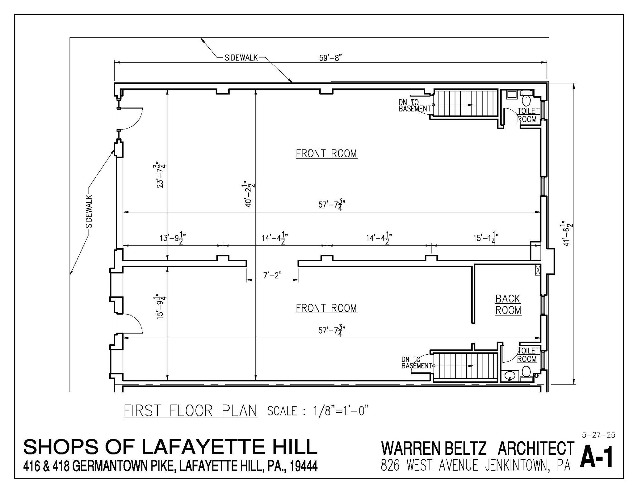 400-428 Germantown Pike, Lafayette Hill, PA for lease Floor Plan- Image 1 of 1