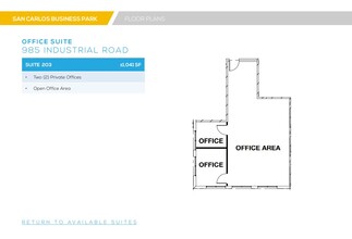 985 Industrial Rd, San Carlos, CA for lease Floor Plan- Image 1 of 1