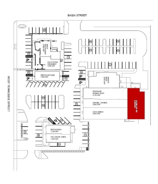 1416 W Tennessee St, Tallahassee, FL for lease - Site Plan - Image 1 of 5