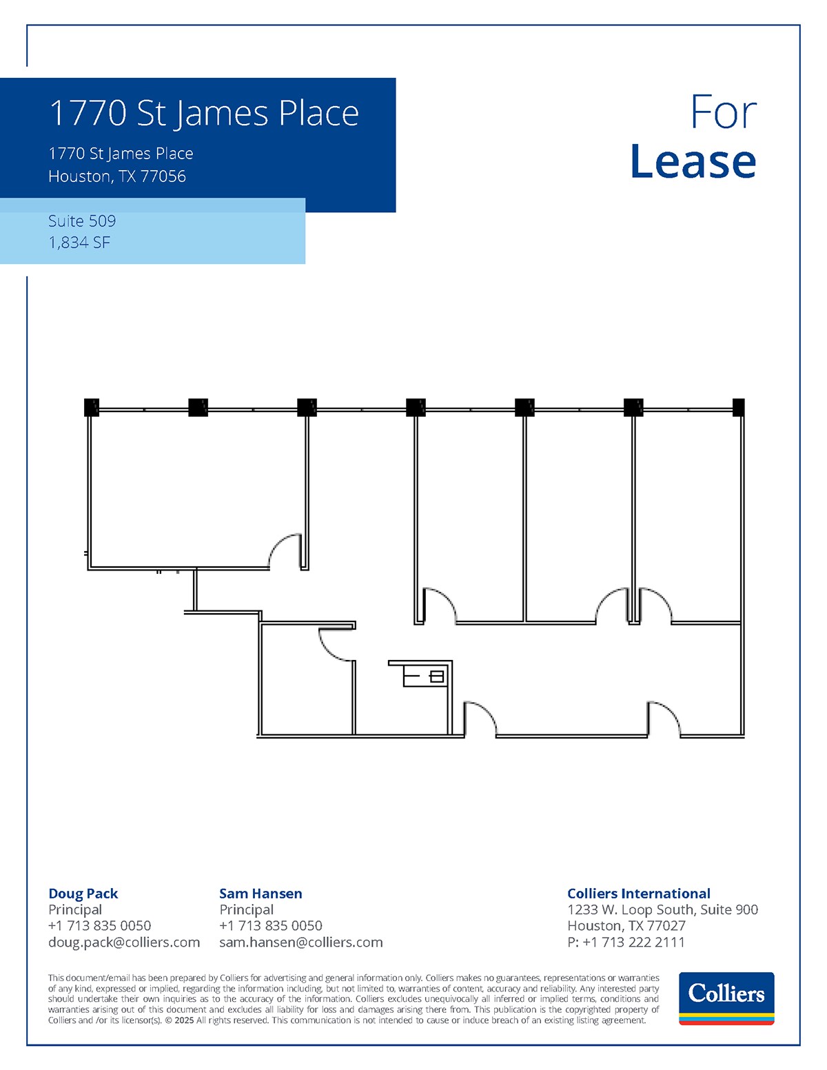 1770 St James Pl, Houston, TX for lease Floor Plan- Image 1 of 1