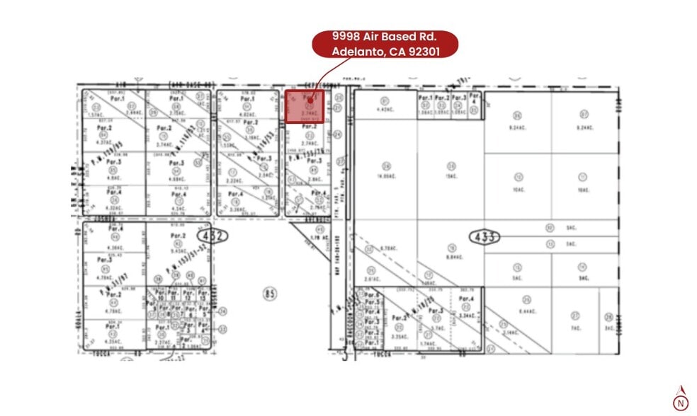 9998 Air Base Rd, Adelanto, CA for sale - Plat Map - Image 3 of 3