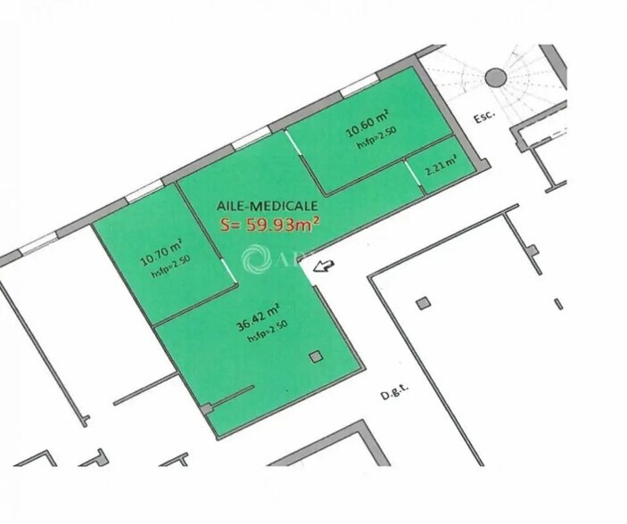 Office in Nîmes for lease - Floor Plan - Image 2 of 2