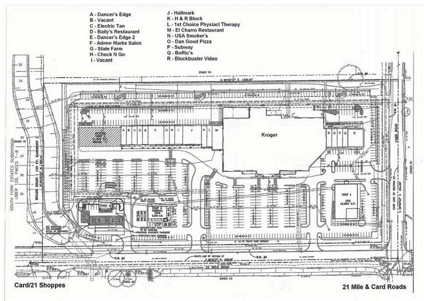 21473-21555 21 Mile Rd, Macomb Township, MI for lease - Site Plan - Image 2 of 2