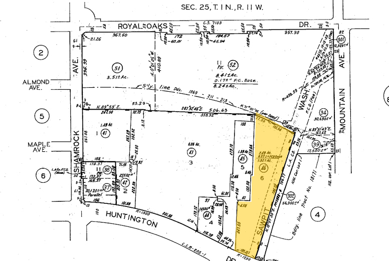 731 E Huntington Dr, Monrovia, CA for sale - Plat Map - Image 2 of 3