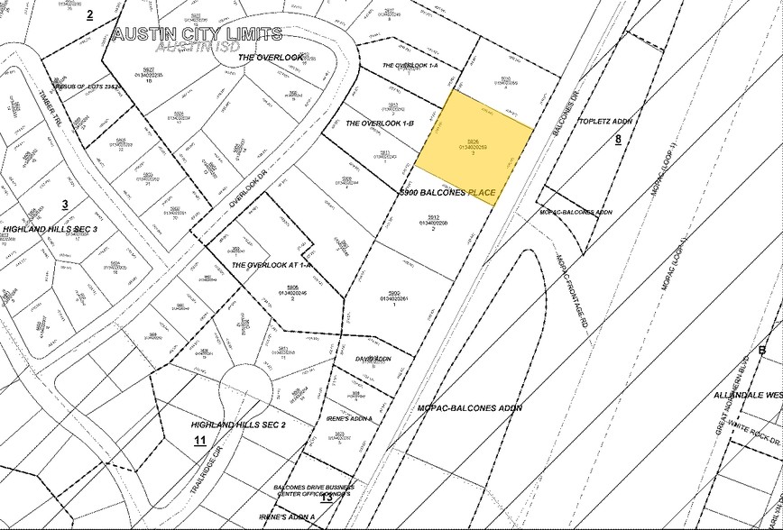 5926 Balcones Dr, Austin, TX for lease - Plat Map - Image 2 of 4