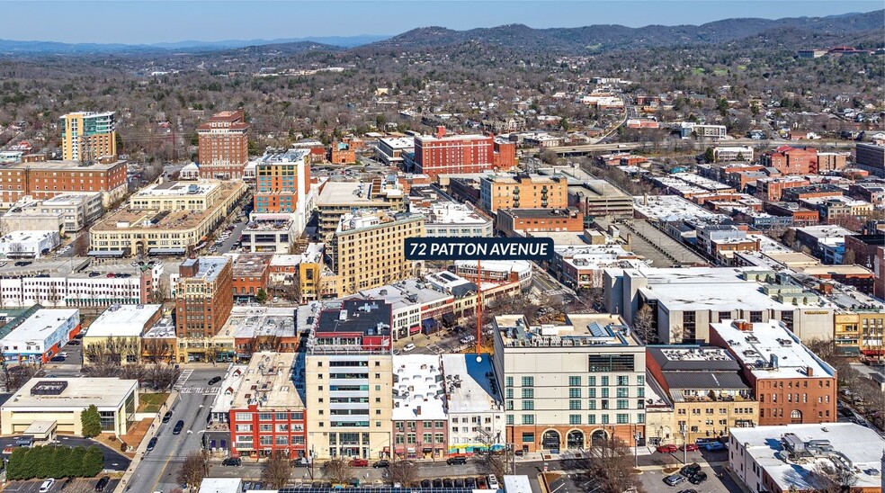 72-74 Patton Ave, Asheville, NC for lease - Aerial - Image 3 of 18