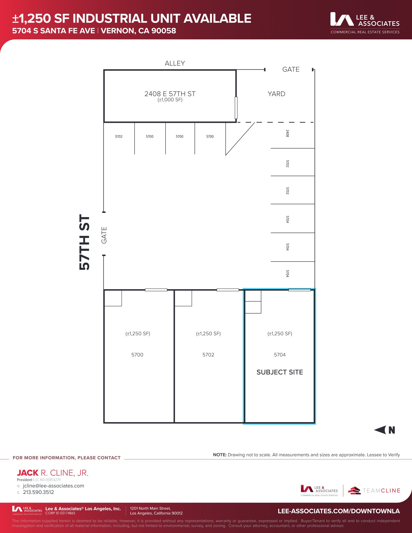 5700-5704 S Santa Fe Ave, Vernon, CA for lease Site Plan- Image 1 of 2