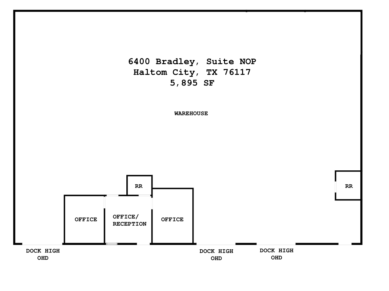 6400 Bradley Dr, Haltom City, TX for lease Floor Plan- Image 1 of 1