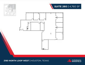 2180 North Loop W, Houston, TX for lease Floor Plan- Image 1 of 1