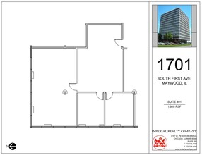 1701 S 1st Ave, Maywood, IL for lease Floor Plan- Image 1 of 6