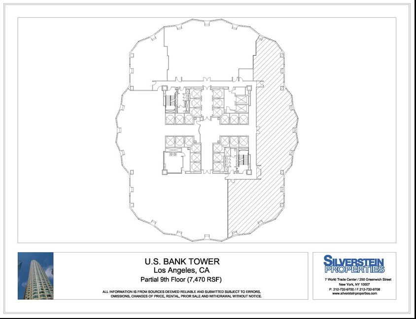 633 W 5th St, Los Angeles, CA for lease Floor Plan- Image 1 of 1