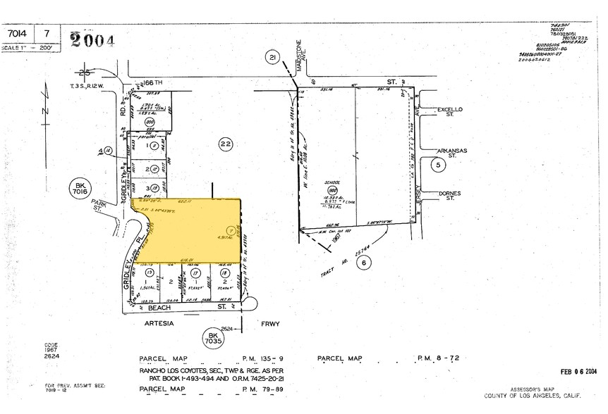 16804-16806 Gridley Pl, Cerritos, CA for lease - Plat Map - Image 2 of 16