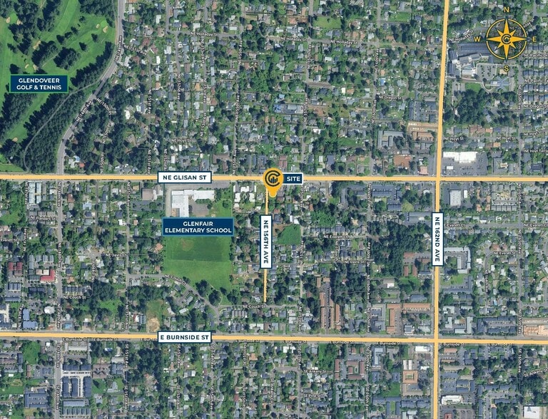 15606 Glisan st, Portland, OR for sale - Aerial - Image 2 of 2