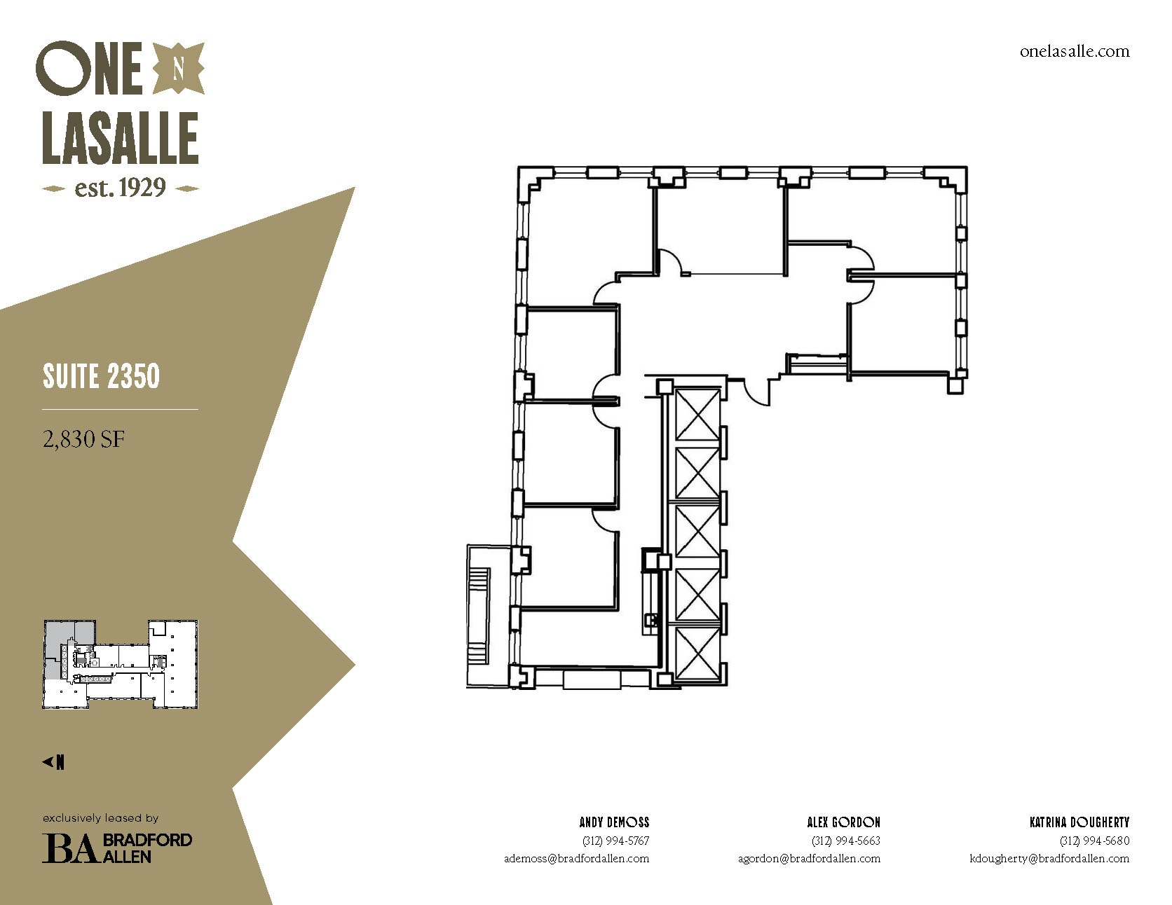 1 N LaSalle St, Chicago, IL for lease Floor Plan- Image 1 of 3