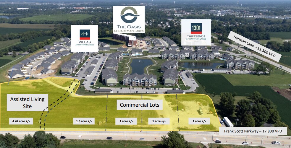 Hartman Lakes, Shiloh, IL for sale - Aerial - Image 1 of 4