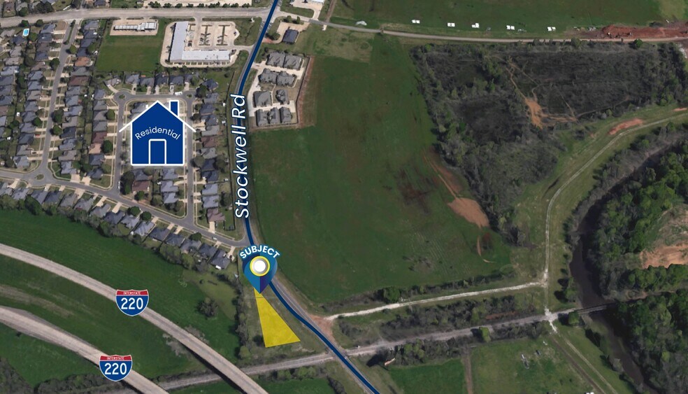 Stockwell Rd, Bossier City, LA for sale - Aerial - Image 1 of 2