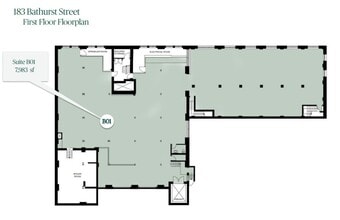 183 Bathurst St, Toronto, ON for lease Floor Plan- Image 1 of 1