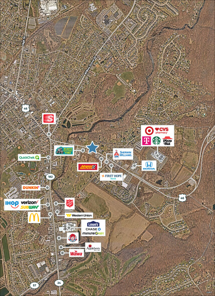 8 Route 46, Hackettstown, NJ for lease - Aerial - Image 2 of 4