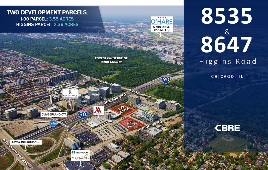8647 W Higgins Rd, Chicago, IL for sale - Aerial - Image 2 of 16