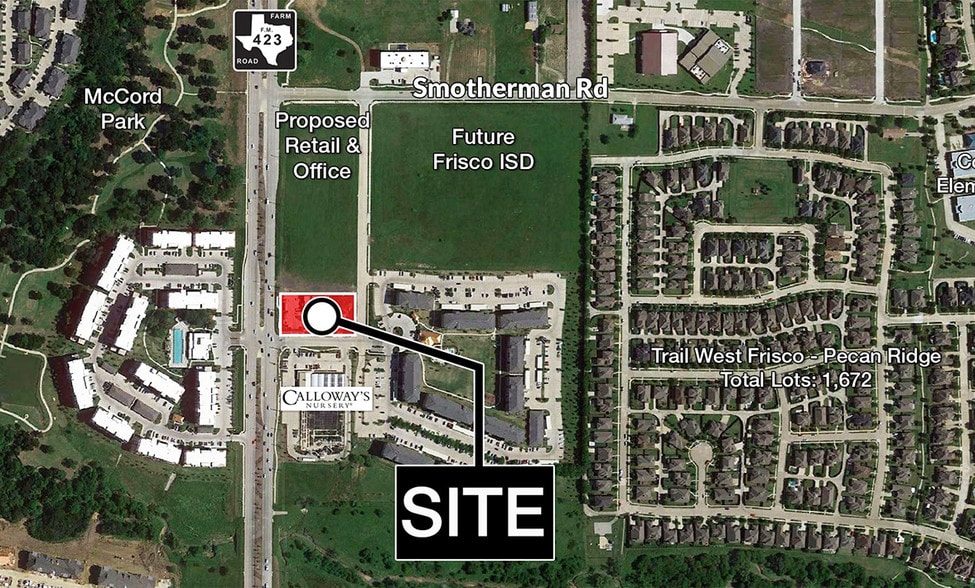 1911 FM 423, Little Elm, TX for lease - Aerial - Image 2 of 13