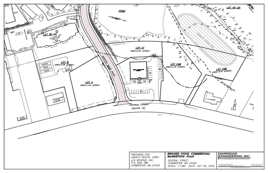 Central St Route 12, Leominster, MA for sale - Site Plan - Image 1 of 1