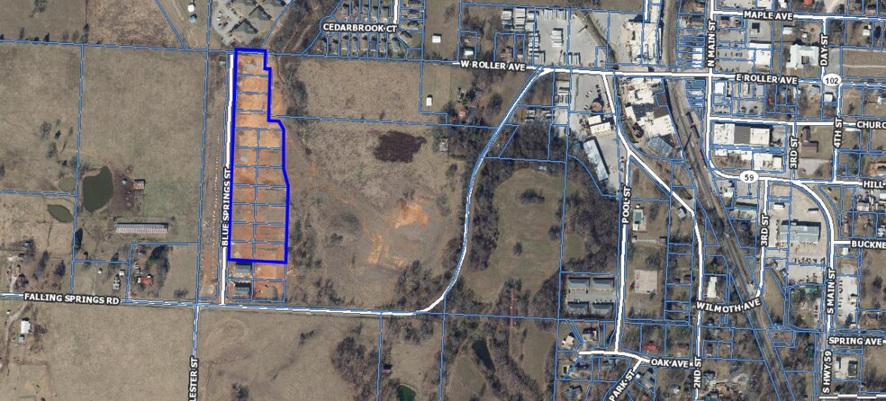 18 Quadplex Lot Blue Springs Street St, Decatur, AR for sale - Aerial - Image 1 of 5