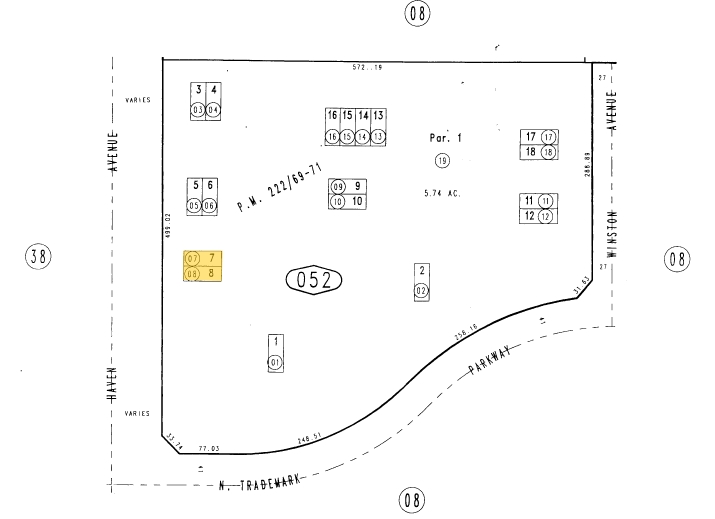 9481 Haven Ave, Rancho Cucamonga, CA for sale - Plat Map - Image 2 of 3