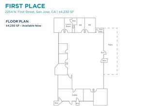 2270 N 1st St, San Jose, CA for lease Floor Plan- Image 1 of 1