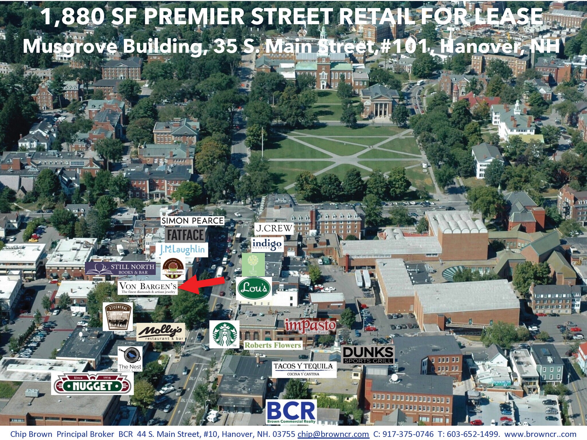 21-27 S Main St, Hanover, NH for sale Aerial- Image 1 of 1