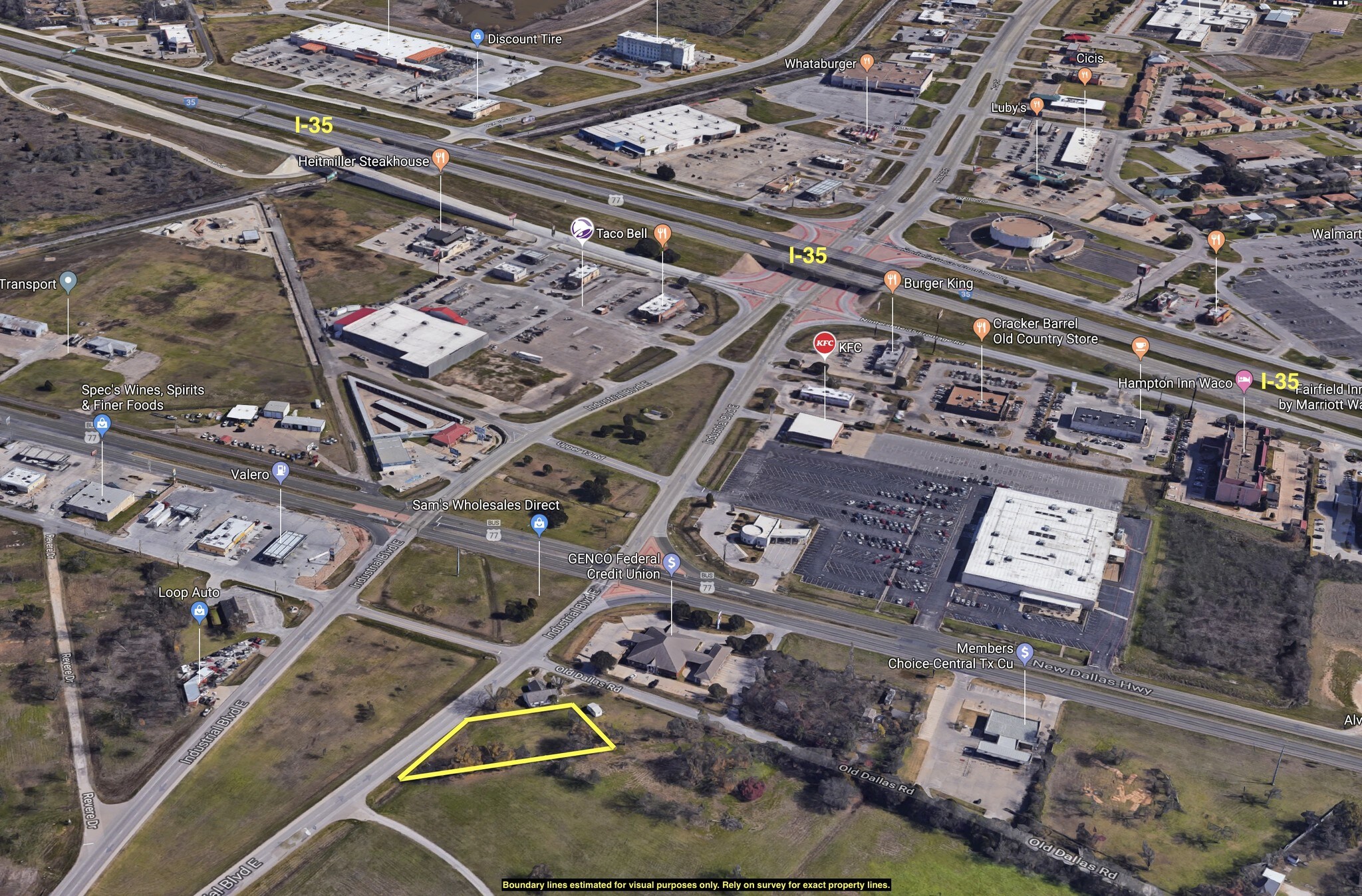 Lake Shore Dr & Loop 340 Frontage, Waco, TX for sale Primary Photo- Image 1 of 1