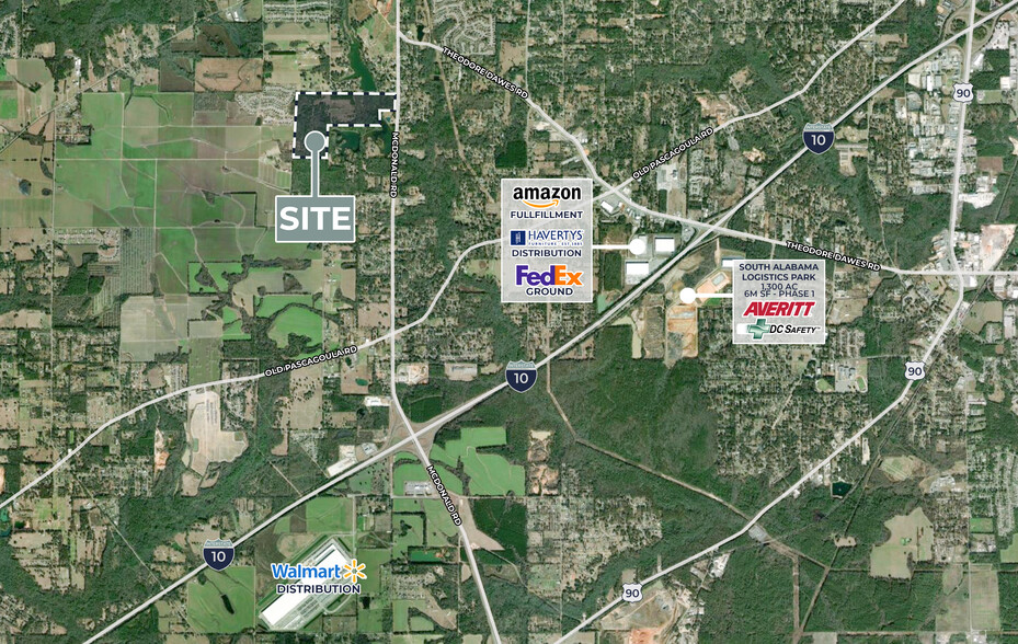 McDonald Road, Theodore, AL 36582 - 148 AC Raw Land | LoopNet