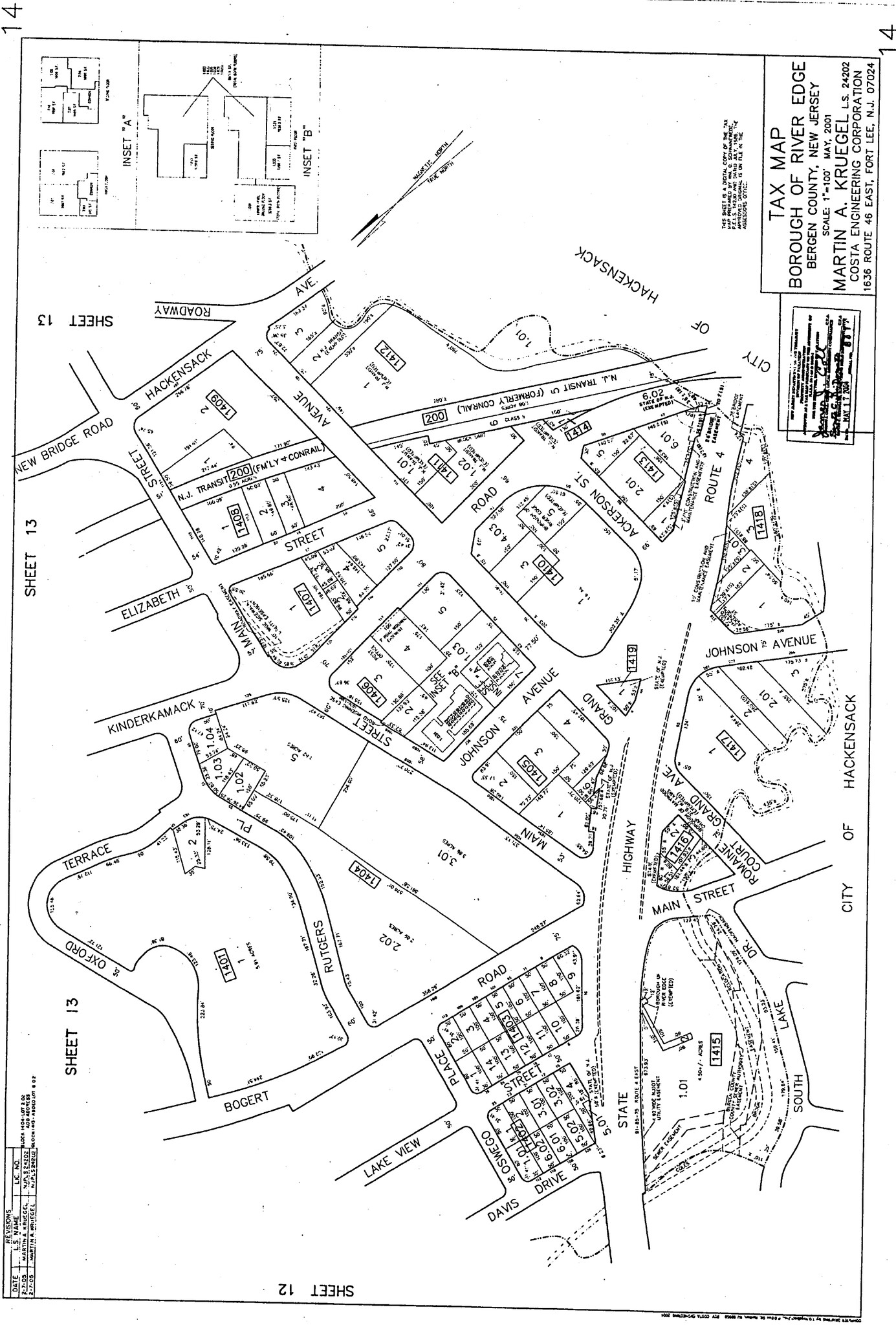 281 Johnson Ave, River Edge, NJ for lease Plat Map- Image 1 of 2