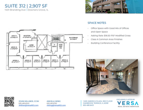 1401 Branding Ave, Downers Grove, IL for lease Floor Plan- Image 1 of 2