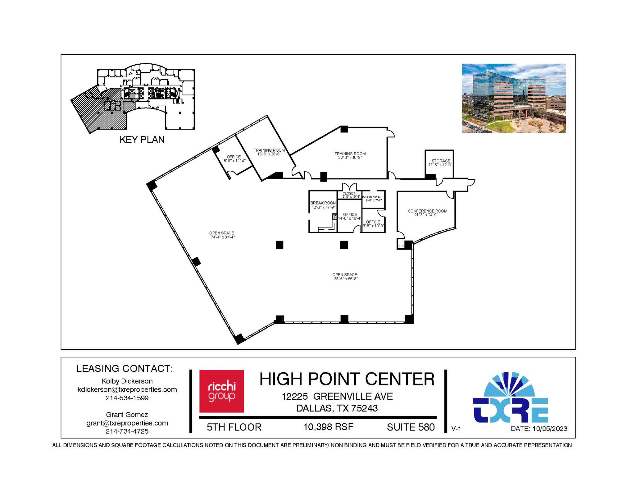 12225 Greenville Ave, Dallas, TX for lease Floor Plan- Image 1 of 1