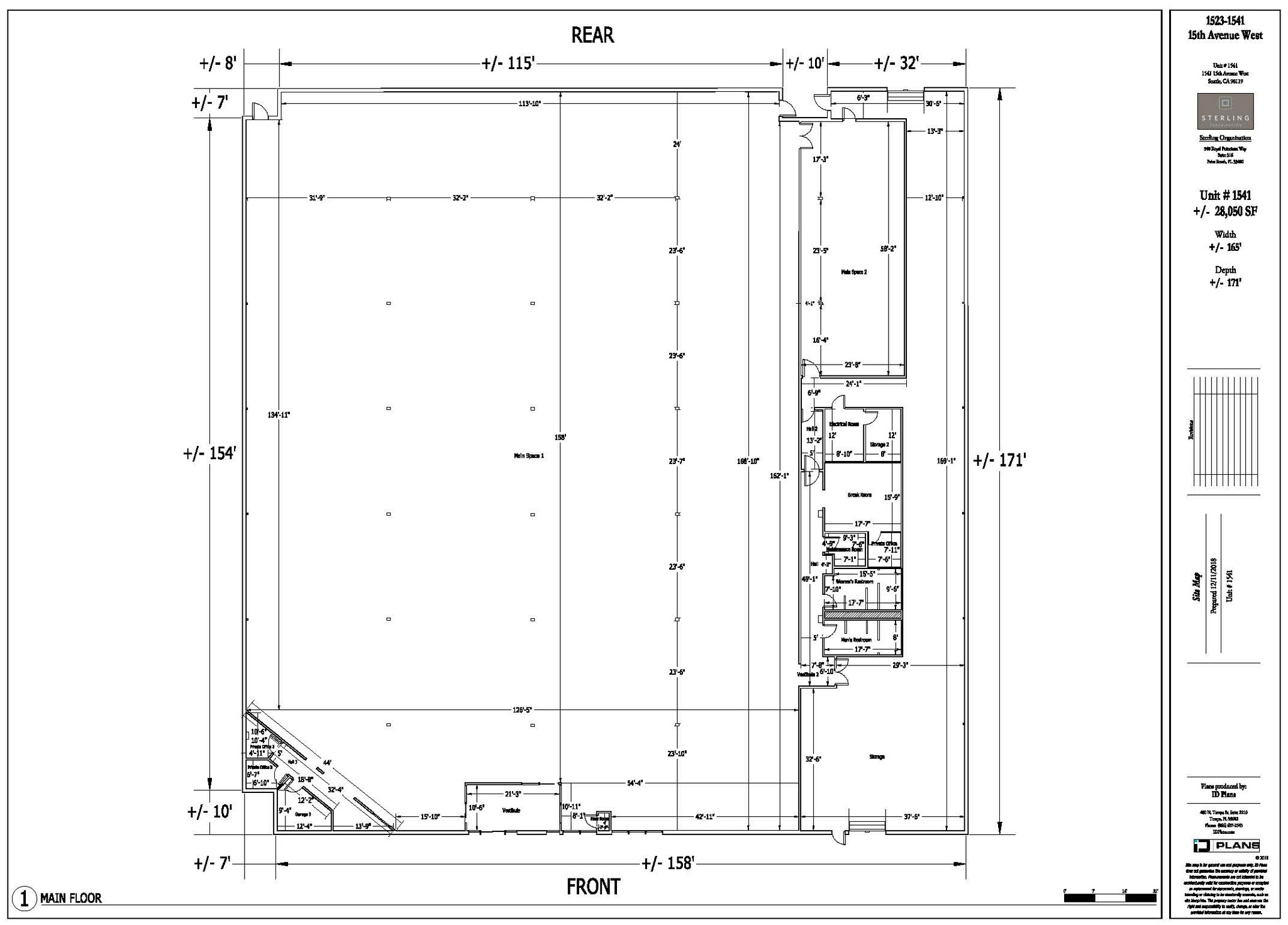 1523-1541 15th Ave W, Seattle, WA for lease Floor Plan- Image 1 of 2