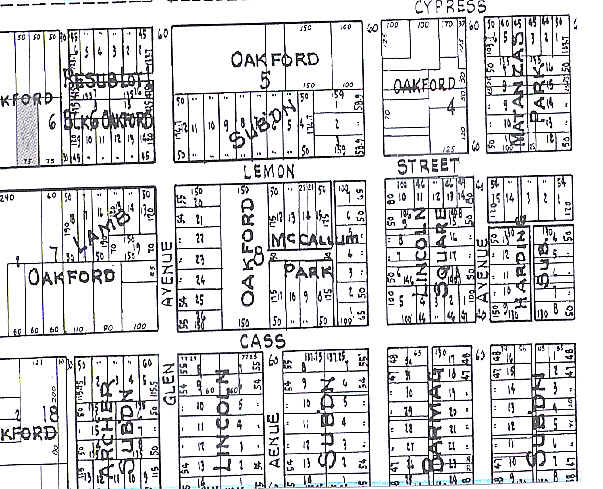 3417 Lemon St, Tampa, FL for sale - Plat Map - Image 1 of 1