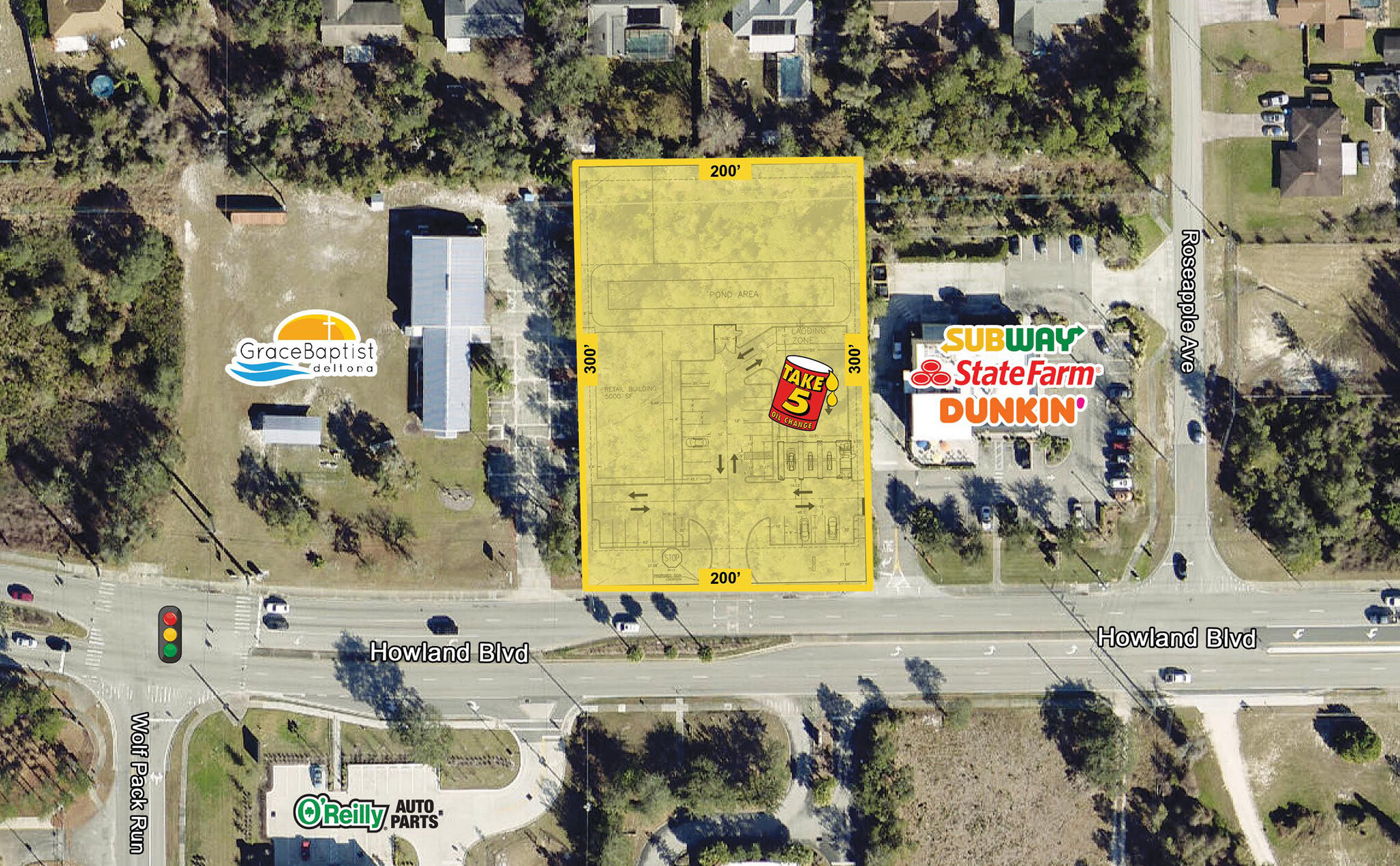 3150 Howland Blvd, Deltona, FL for sale Aerial- Image 1 of 2